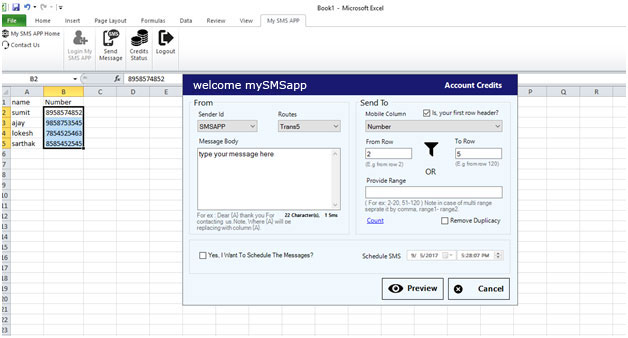 Excel Plugin
